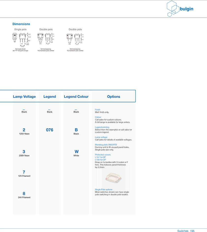 8620翹板開關系列參數 8620翹板開關系列參數