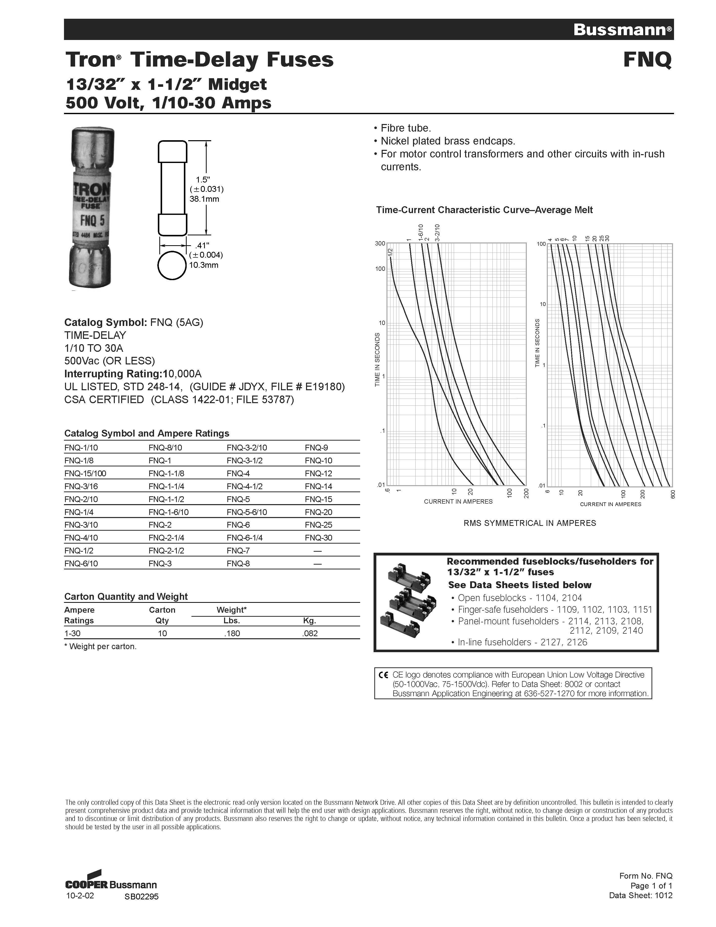 勵磁涌流保護熔斷器選型 勵磁涌流保護熔斷器選型